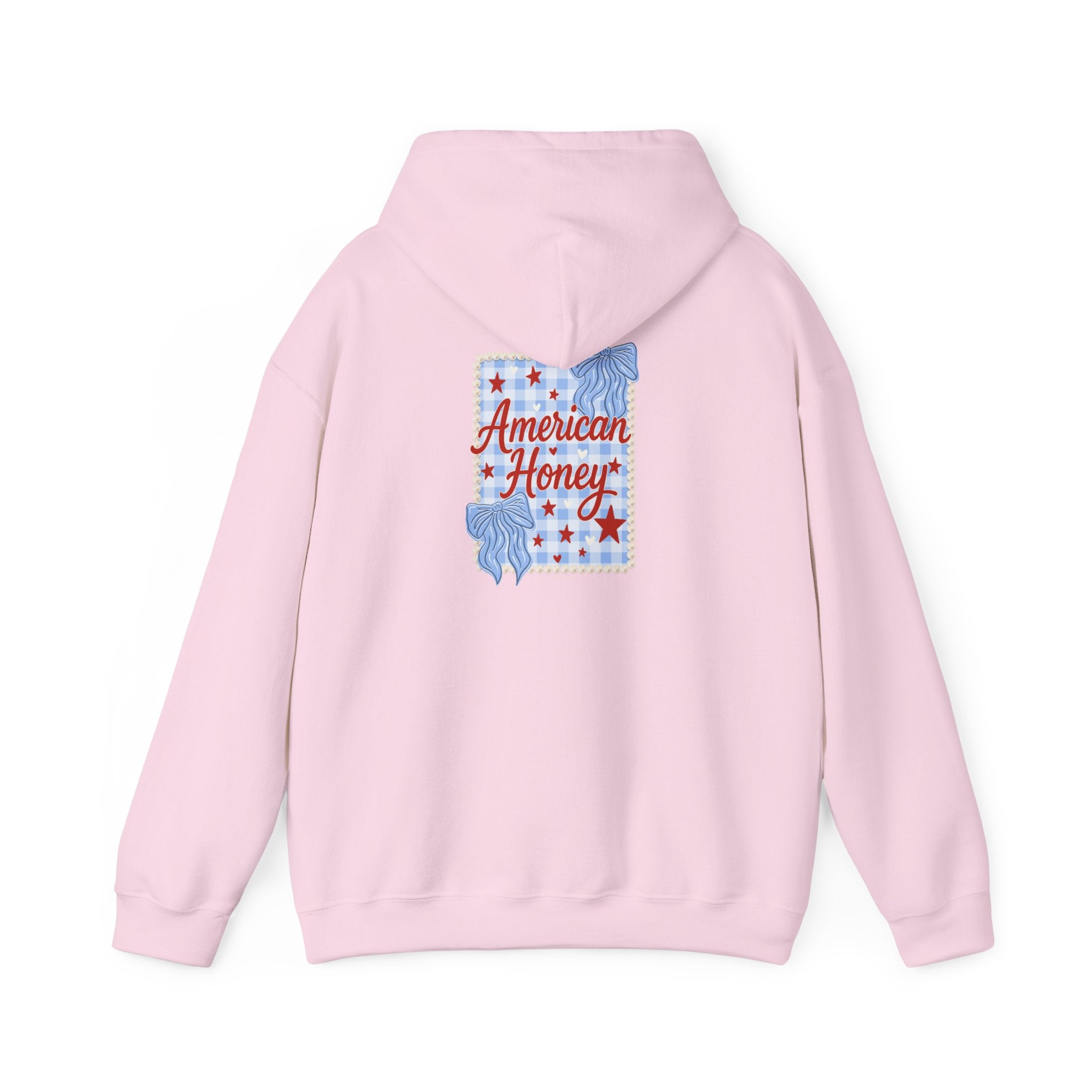 American Honey Hoodie — Retro Patriotic Graphic Sweatshirt