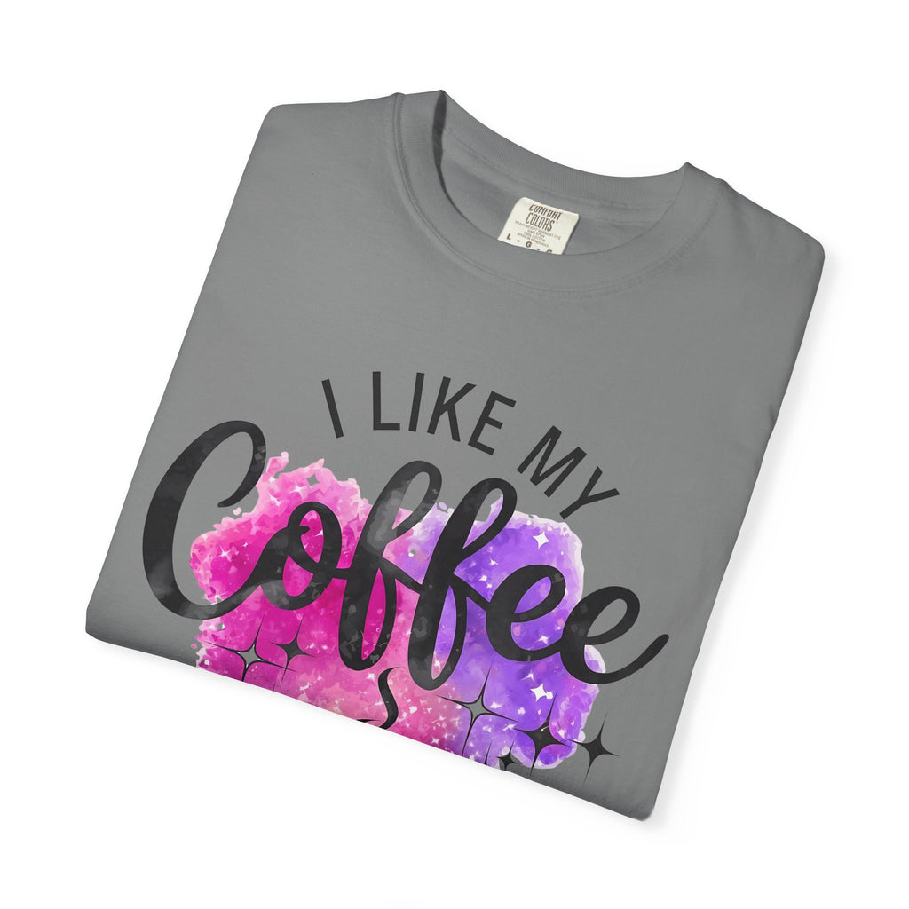 I Like My Coffee Black As My Soul T-Shirt — Funny Coffee Quote Tee