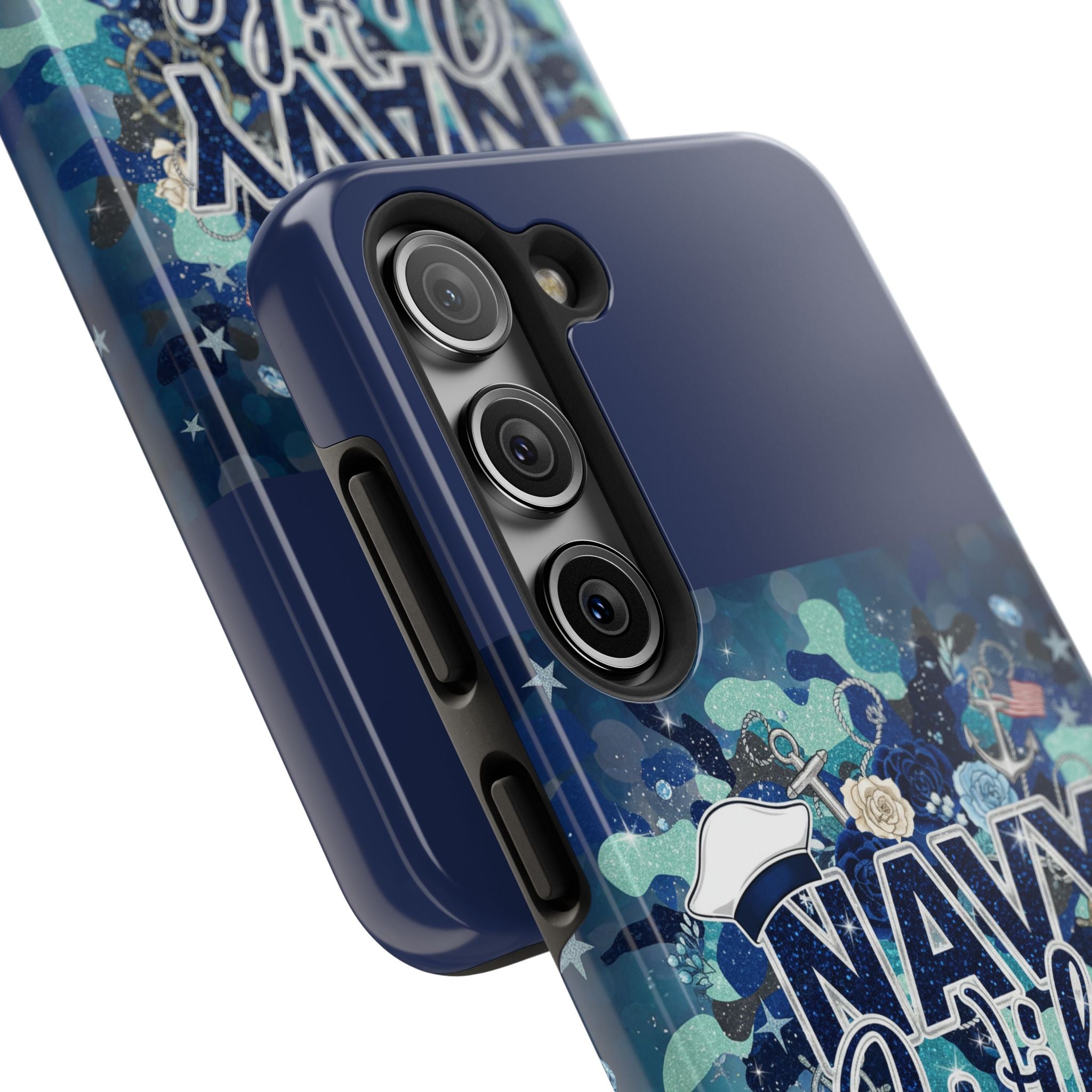Navy Wife Tough Phone Case — Military Camouflage Protective Phone Cover, Perfect Gift for Navy Spouses