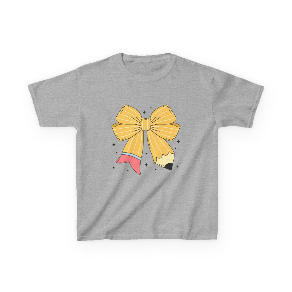 Kids Tee — Cute Yellow Bow Graphic Shirt