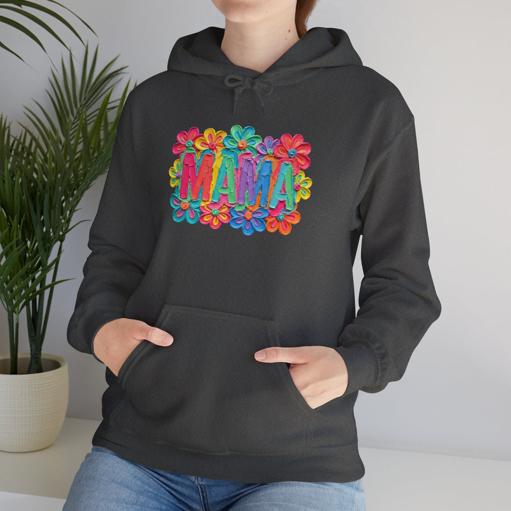 Hoodie "Mama" Colorful Floral Design – Mother's Day Cozy Pullover