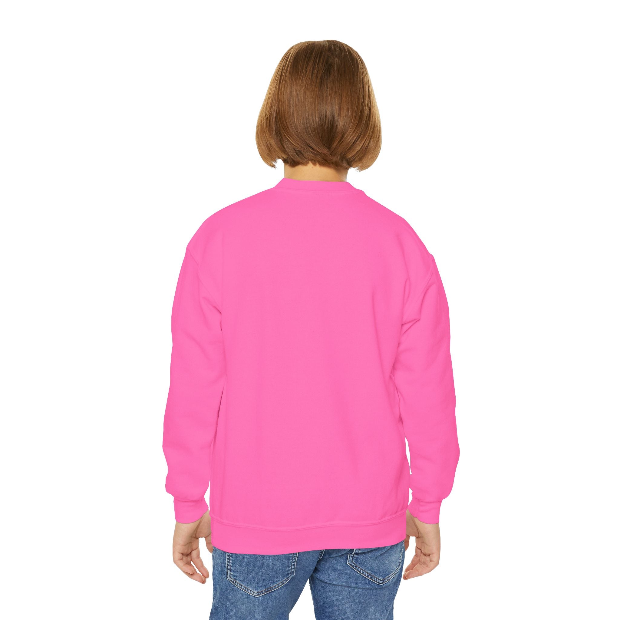 Celebrate Minds Youth Crewneck Sweatshirt — Colorful Brain Design