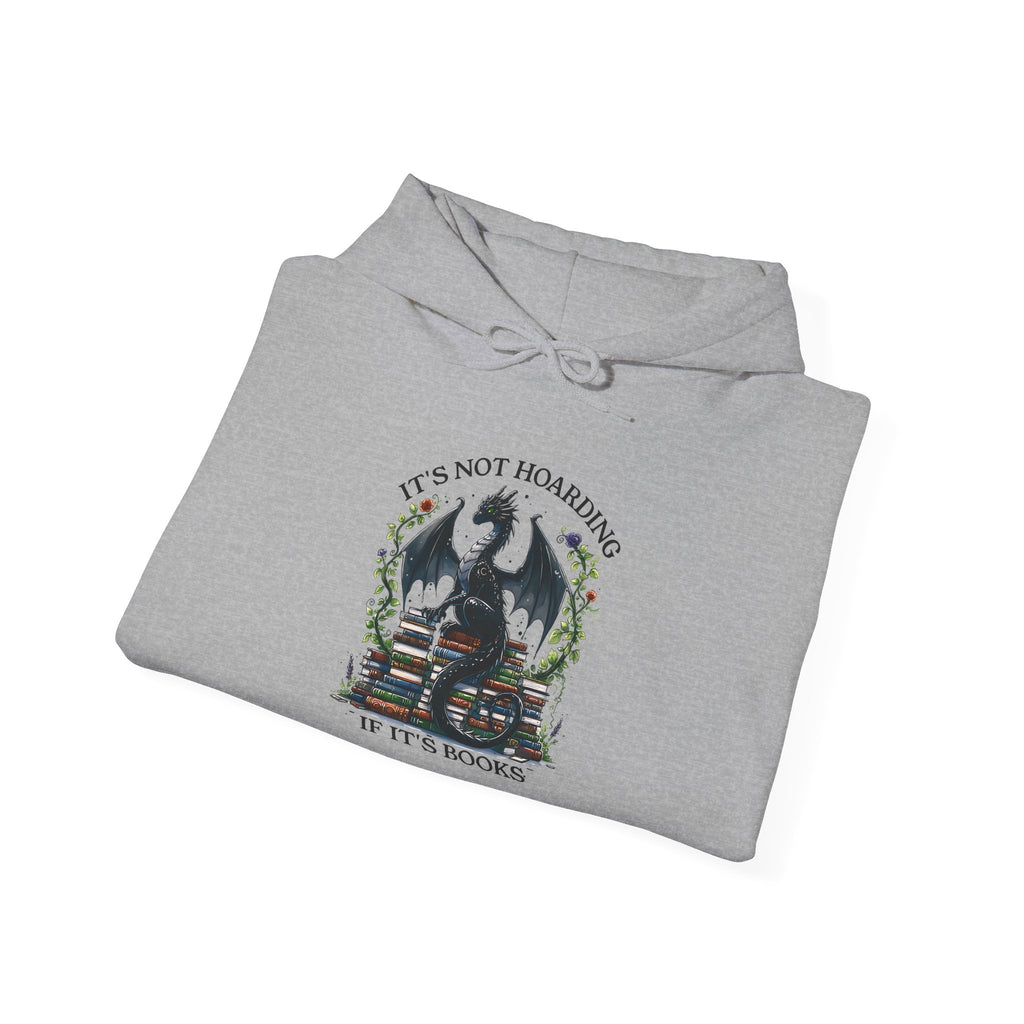 Hoodie — "It's Not Roaring if It's Books" Dragon Booklover Graphic Hoodie