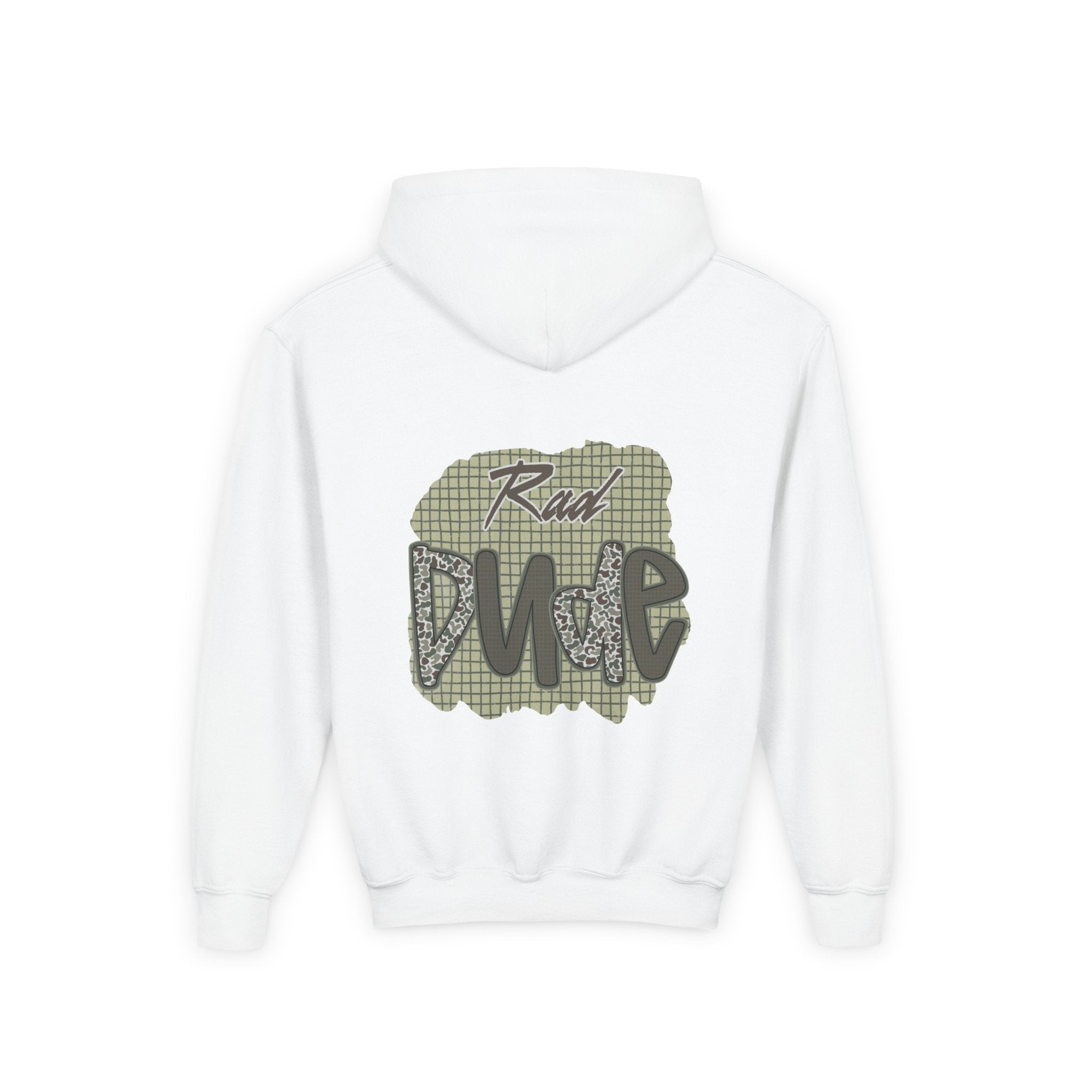 Youth Hoodie — "Rad Dude" Graphic Hooded Sweatshirt (Casual Kids Streetwear)