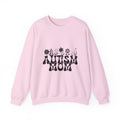 Autism Mom Crewneck Sweatshirt — Retro Floral Support Tee