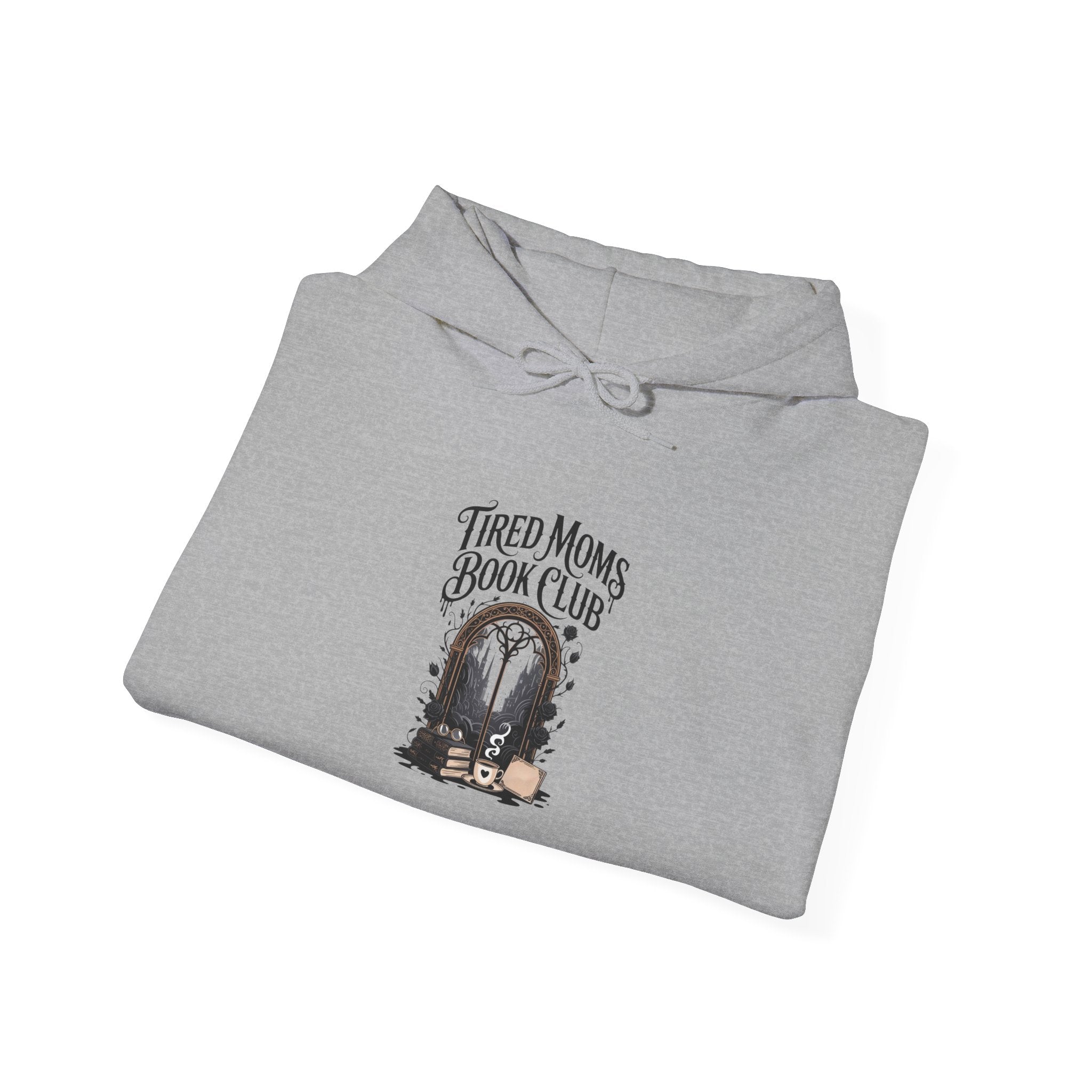 Tired Moms Book Club Hoodie – Cozy Literary Mom Sweatshirt