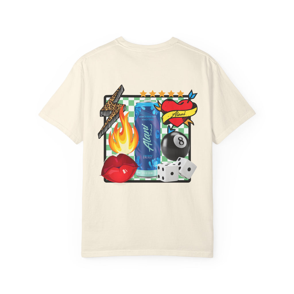 Graphic T-Shirt — Retro Tattoo Collage ‘Alani Nu’ Can Design