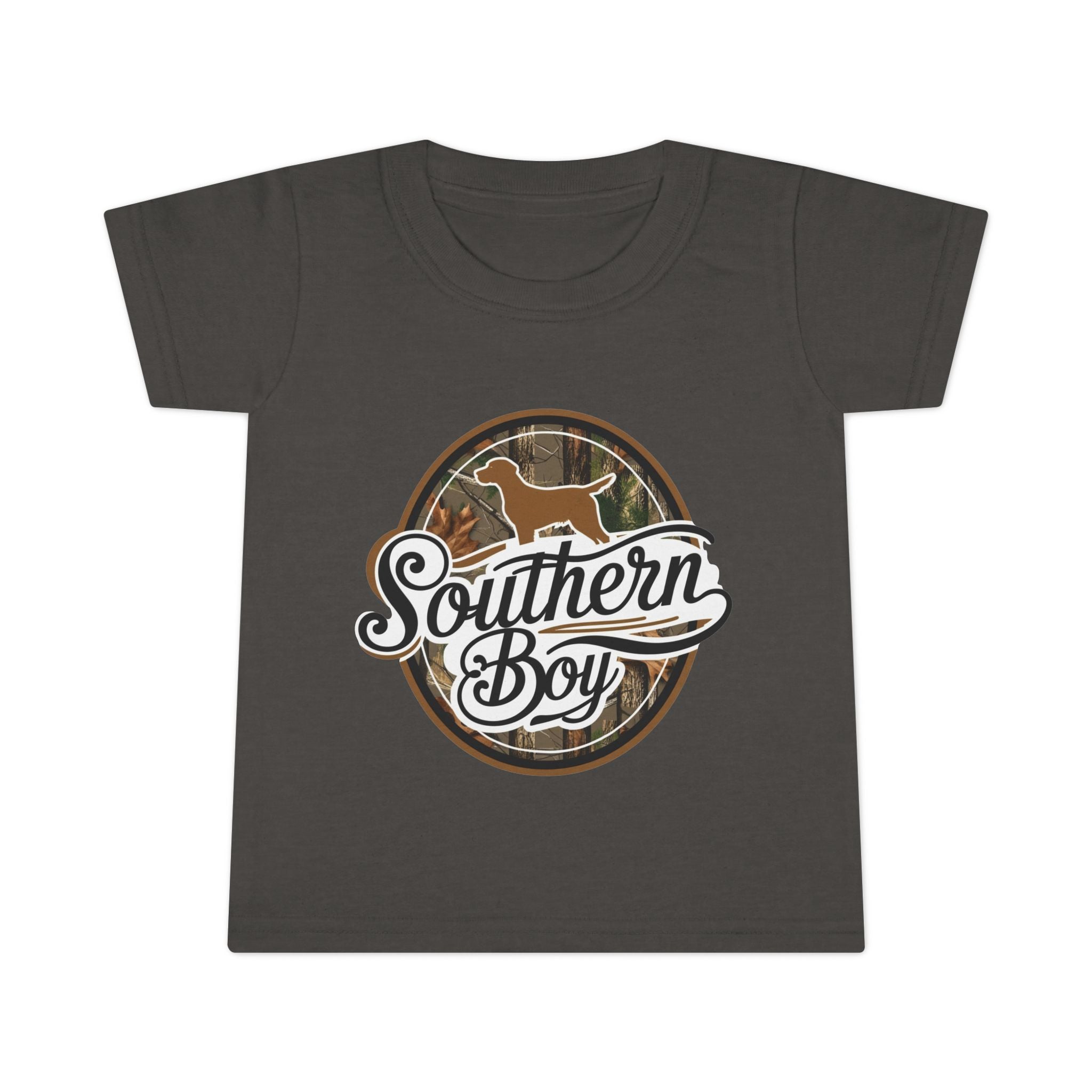 Toddler T-Shirt — "Southern Boy" Camouflage Puppy Graphic
