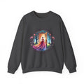 Crewneck Sweatshirt — 'Leaving Yesterday, Wearing Tomorrow' Fantasy Woman Art