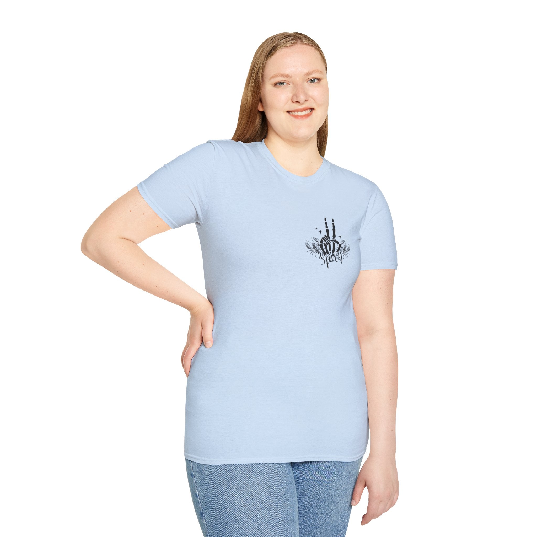 Double-sided Skeleton Woman Holding Lobster Tee — "I’m Not a Hot Mess, I’m a Hot Disaster" Graphic T-Shirt