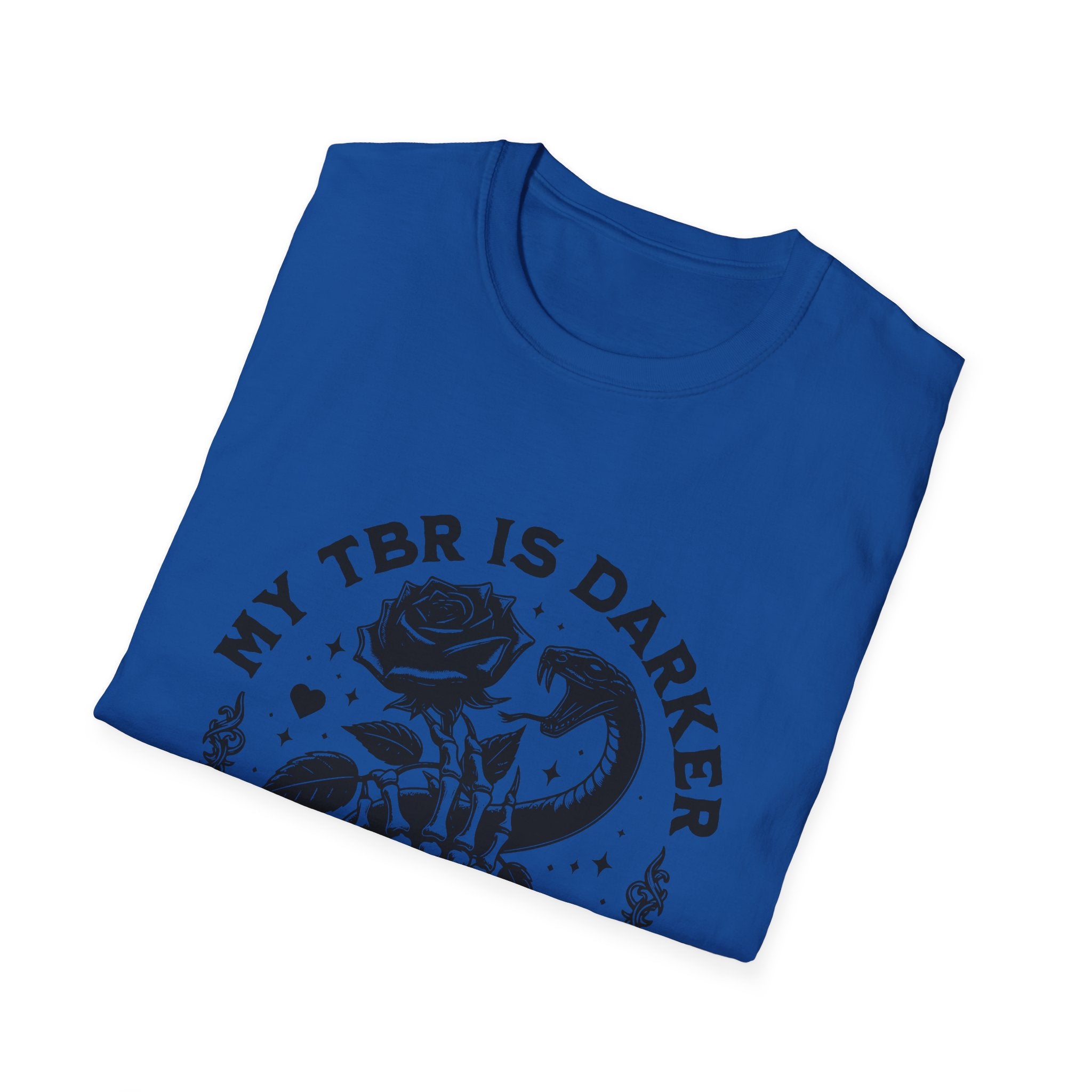 Gothic Booklover T-Shirt — “My TBR Is Darker Than My Soul” Graphic Tee