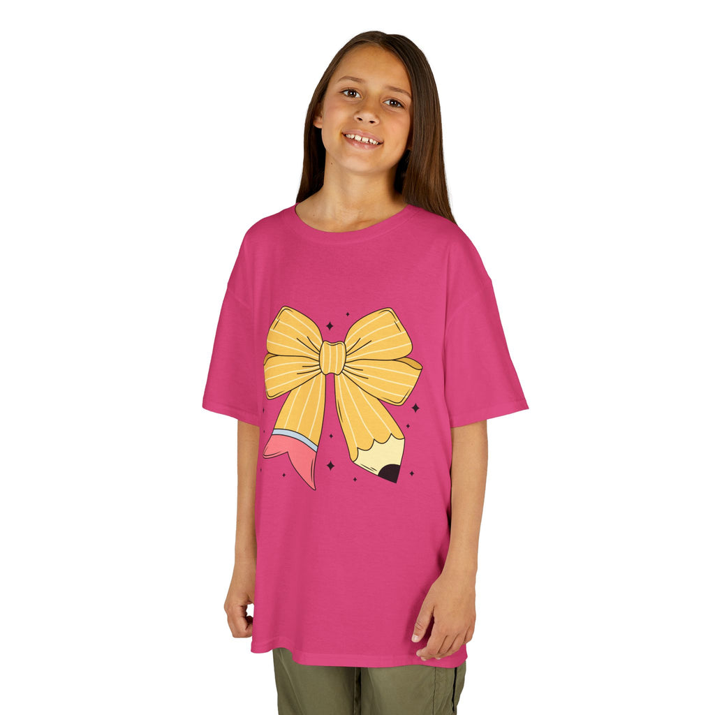 Kids Tee — Cute Yellow Bow Graphic Shirt