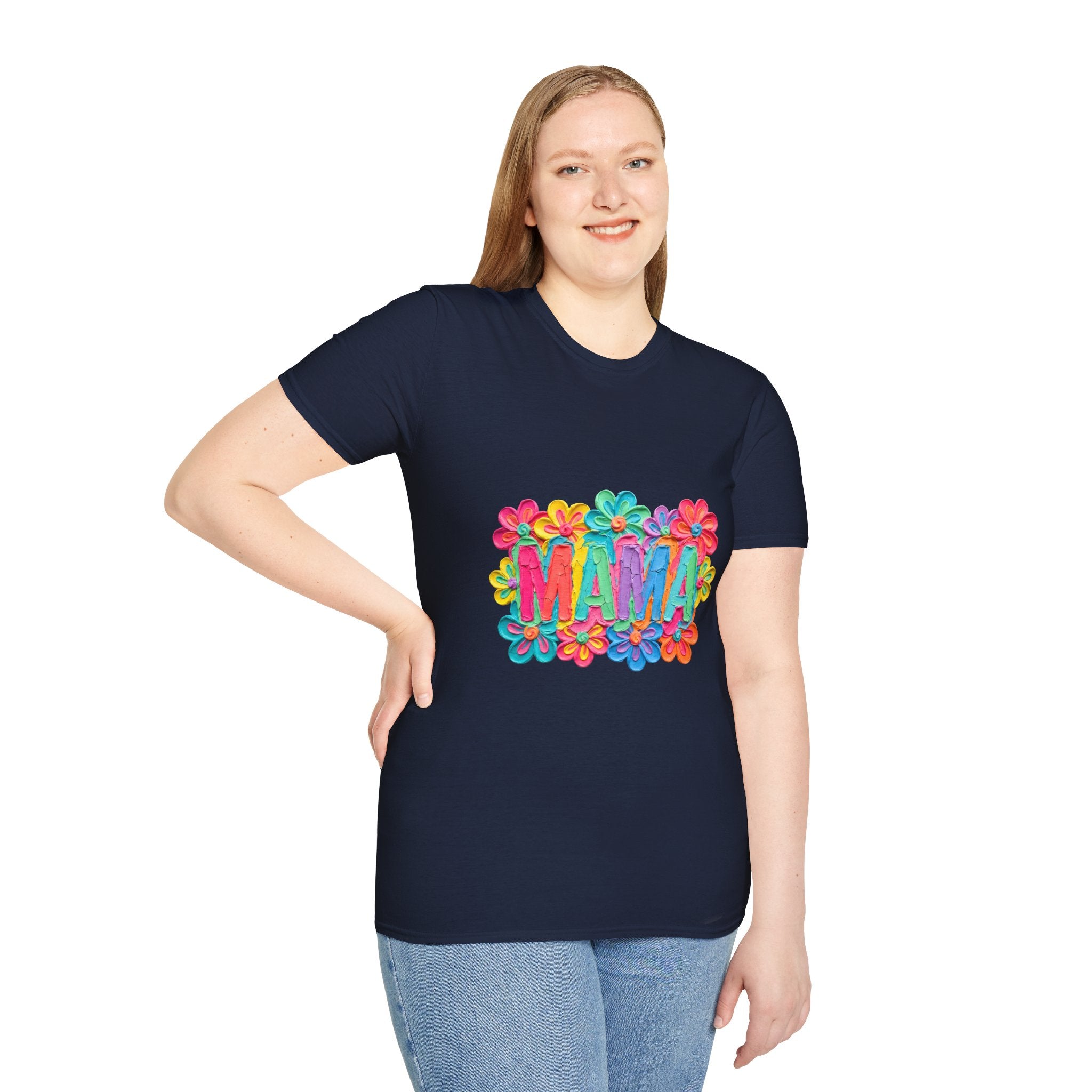 Mama Floral T-Shirt — Colorful Flower Mom Shirt for Mother's Day