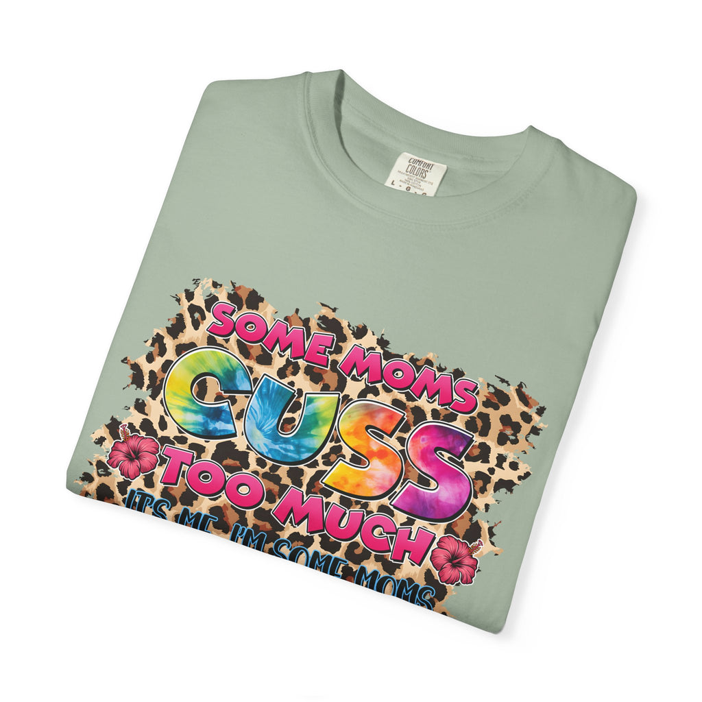 Graphic T-Shirt — "Some Moms Guess Too Much" Colorful Leopard Print