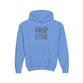 Youth Hoodie — "Worship Anyway" Minimalist Faith Pullover
