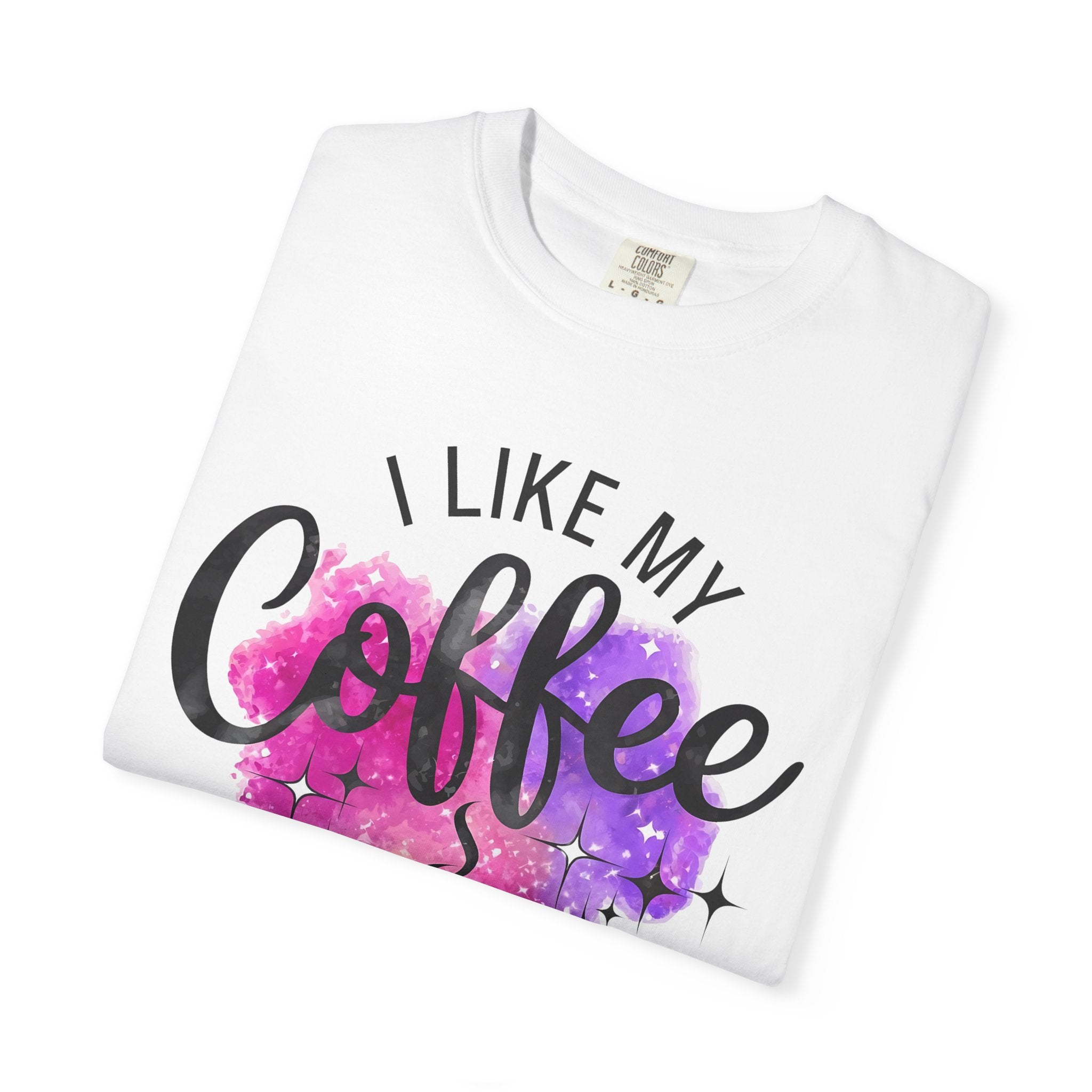 I Like My Coffee Black As My Soul T-Shirt — Funny Coffee Quote Tee