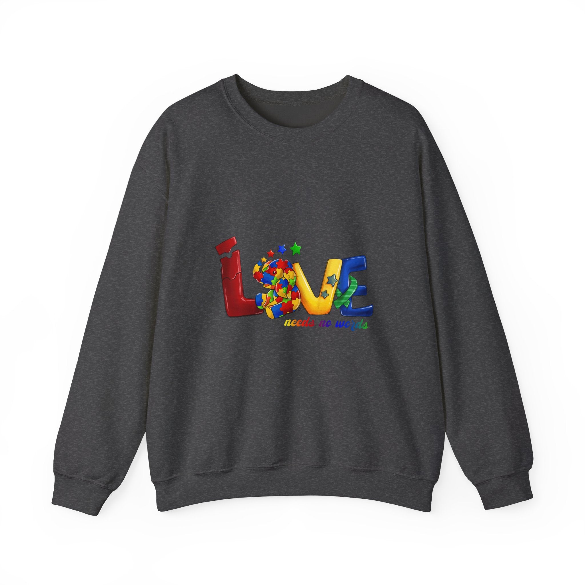 Love Needs No Labels Sweatshirt — Rainbow Pride Crewneck