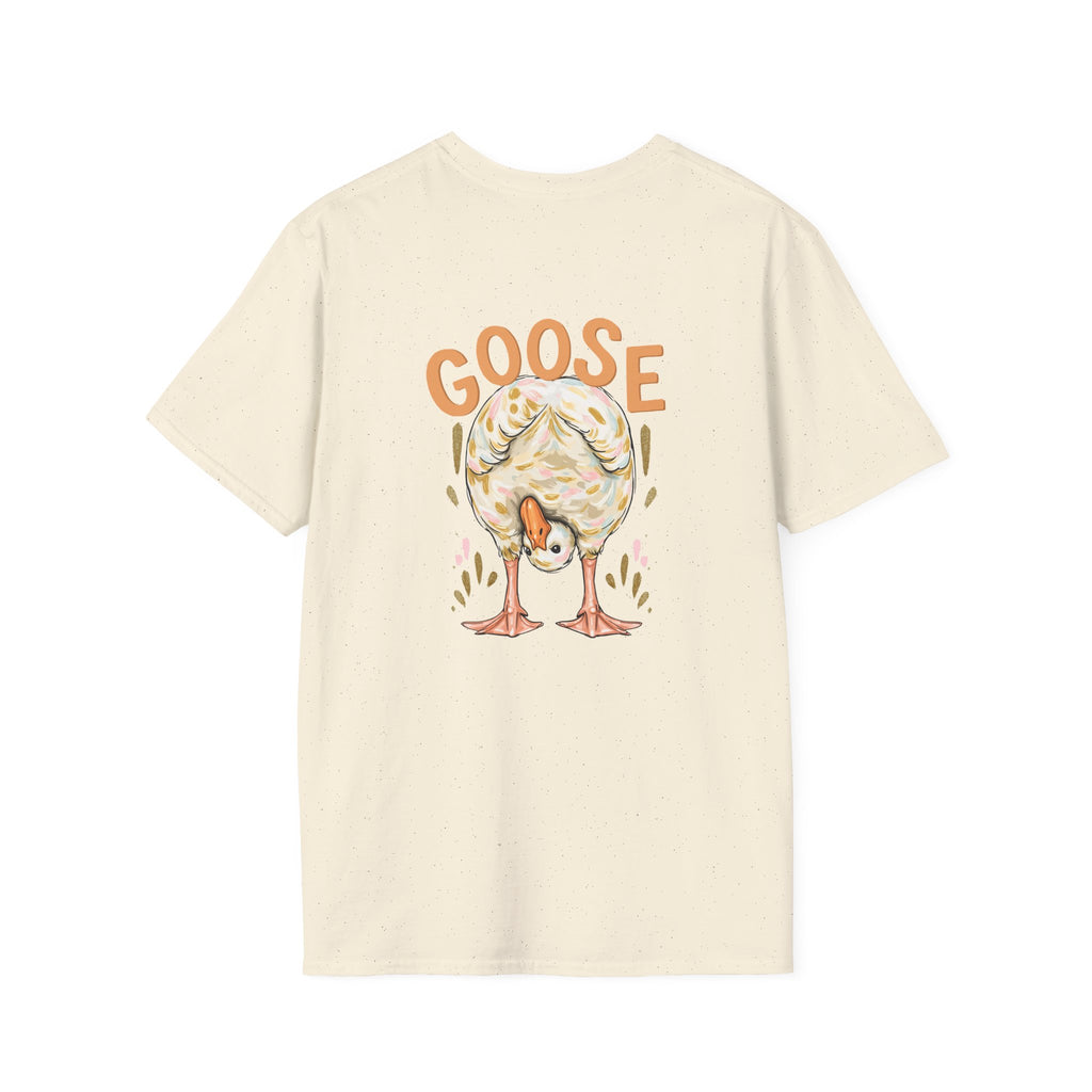 Double-sided Duck Duck Goose T-Shirt — Cute Pastel Duck & Goose Graphic Tee