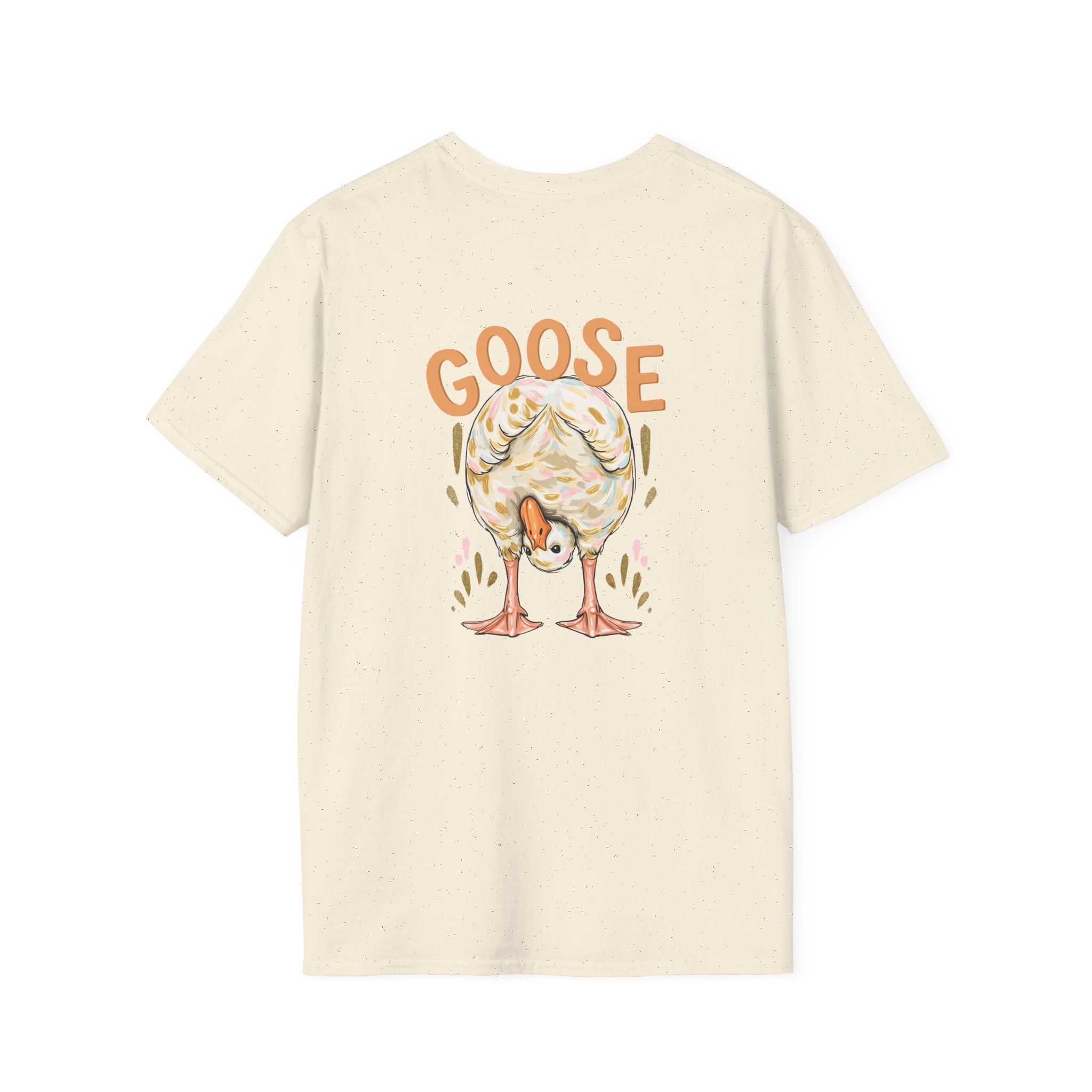 Double-sided Duck Duck Goose T-Shirt — Cute Pastel Duck & Goose Graphic Tee