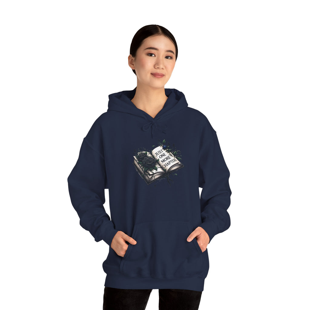 Hoodie — Open Book Illustration 'Read More Books' Cozy Literary Sweatshirt