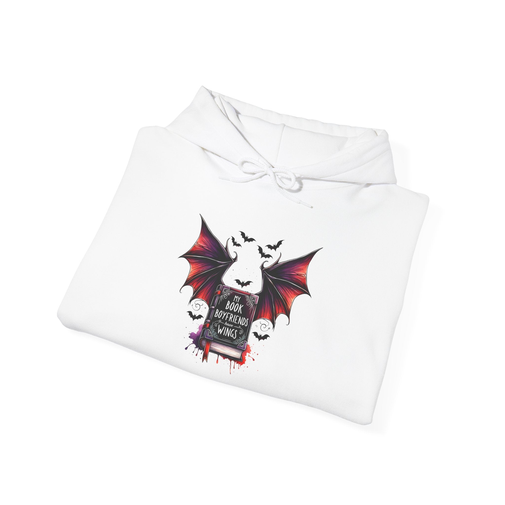 Gothic Bat Graveyard Hoodie — "Rest in Blood" Vampire Graphic Sweatshirt
