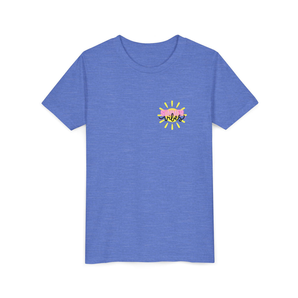 Youth Tee — "SUMMER Vibes" Pink Floaty Checkerboard Kids T-Shirt