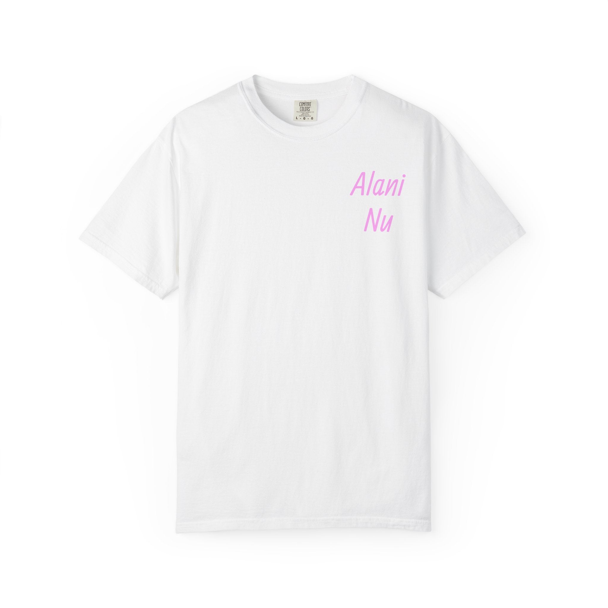 Graphic T-Shirt — Pastel 'Good Vibes' Disco Design (Alami Nu)