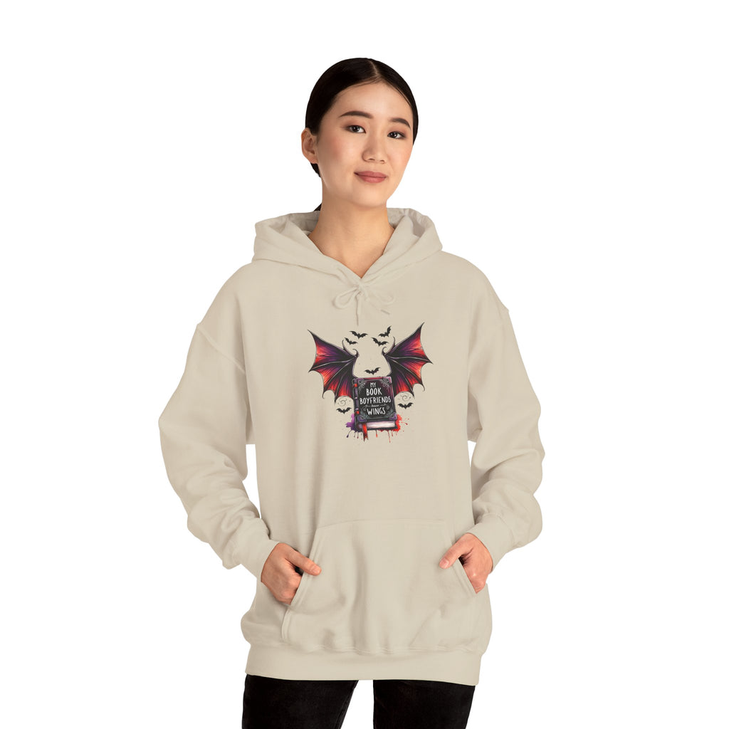 Gothic Bat Graveyard Hoodie — "Rest in Blood" Vampire Graphic Sweatshirt