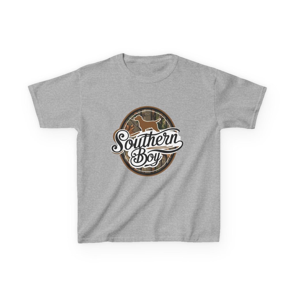 Kids "Southern Boy" Graphic Tee — Rustic Camouflage Horse Design