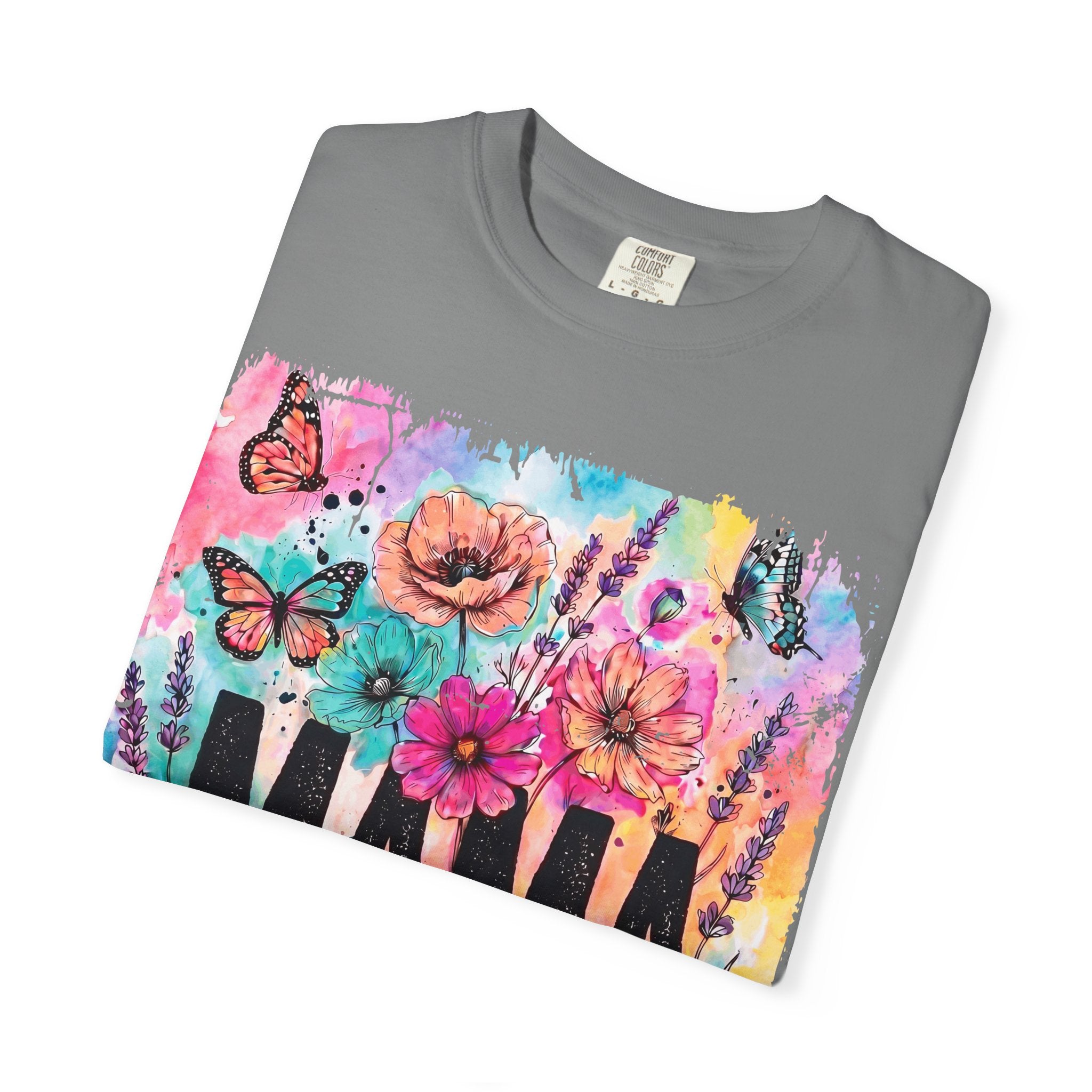 Mama Floral Tee — Colorful Butterflies & Flowers Mother's Day T-Shirt
