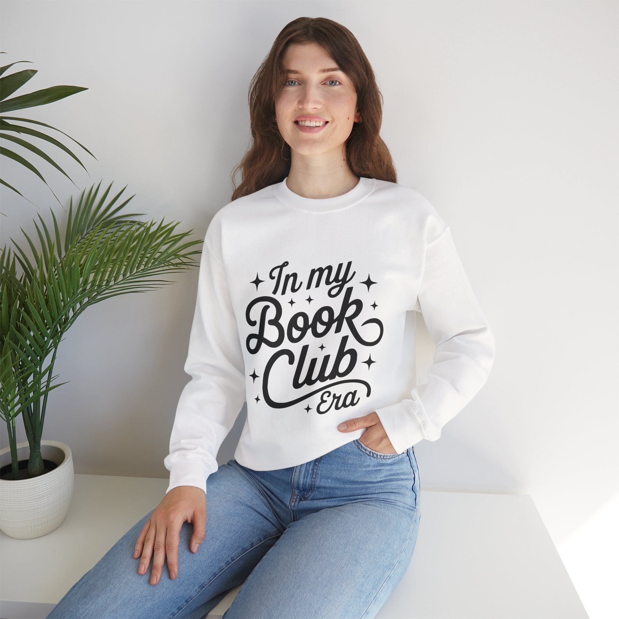 Book Club Crewneck Sweatshirt — "In My Book Club Era" Cozy Reader Pullover