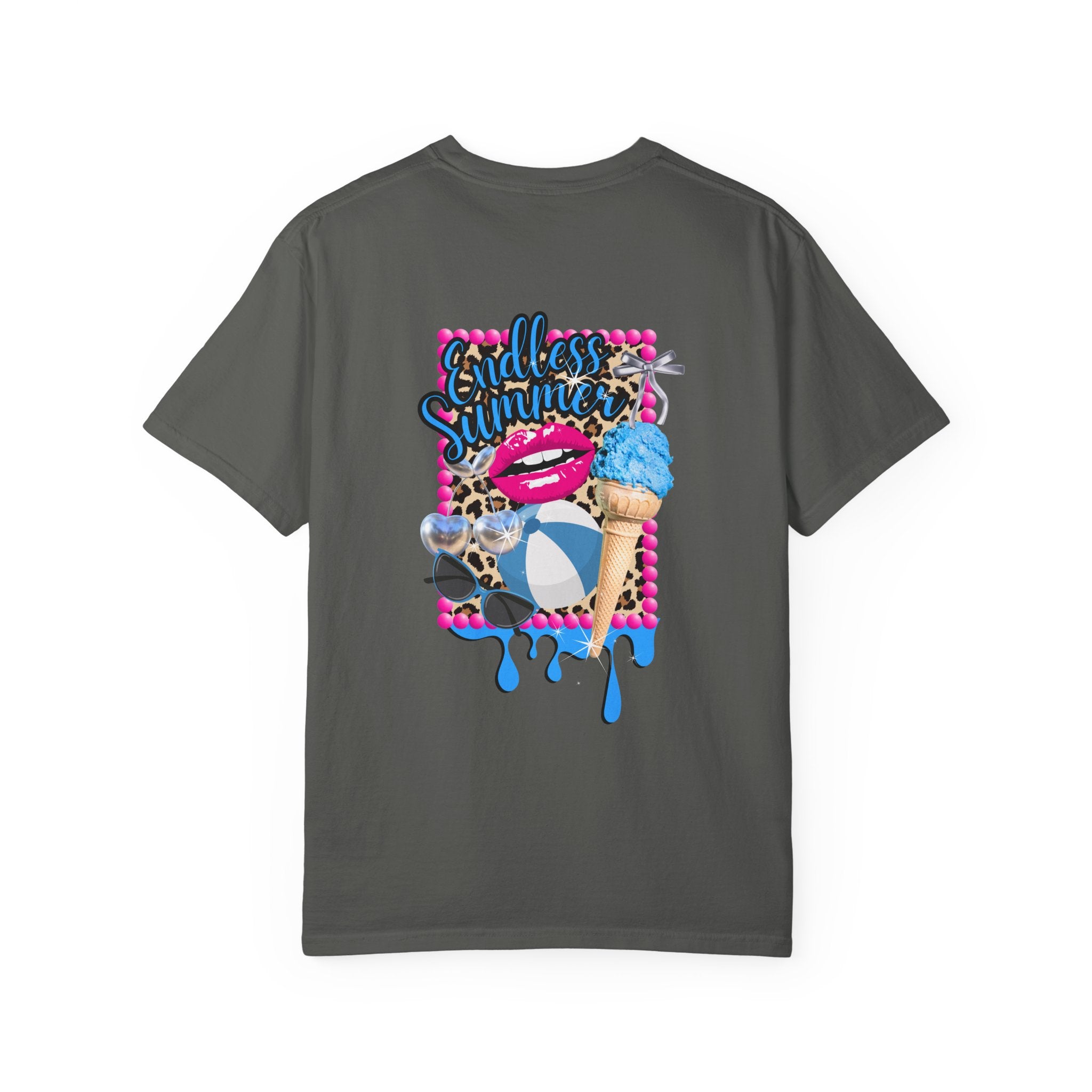 Endless Summer T-Shirt — Retro Lip & Ice Cream Graphic Tee