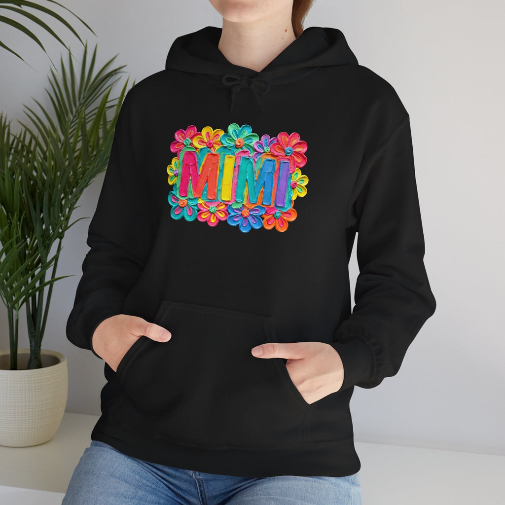 Mimi Floral Hoodie — Colorful Retro Flower Graphic Sweatshirt