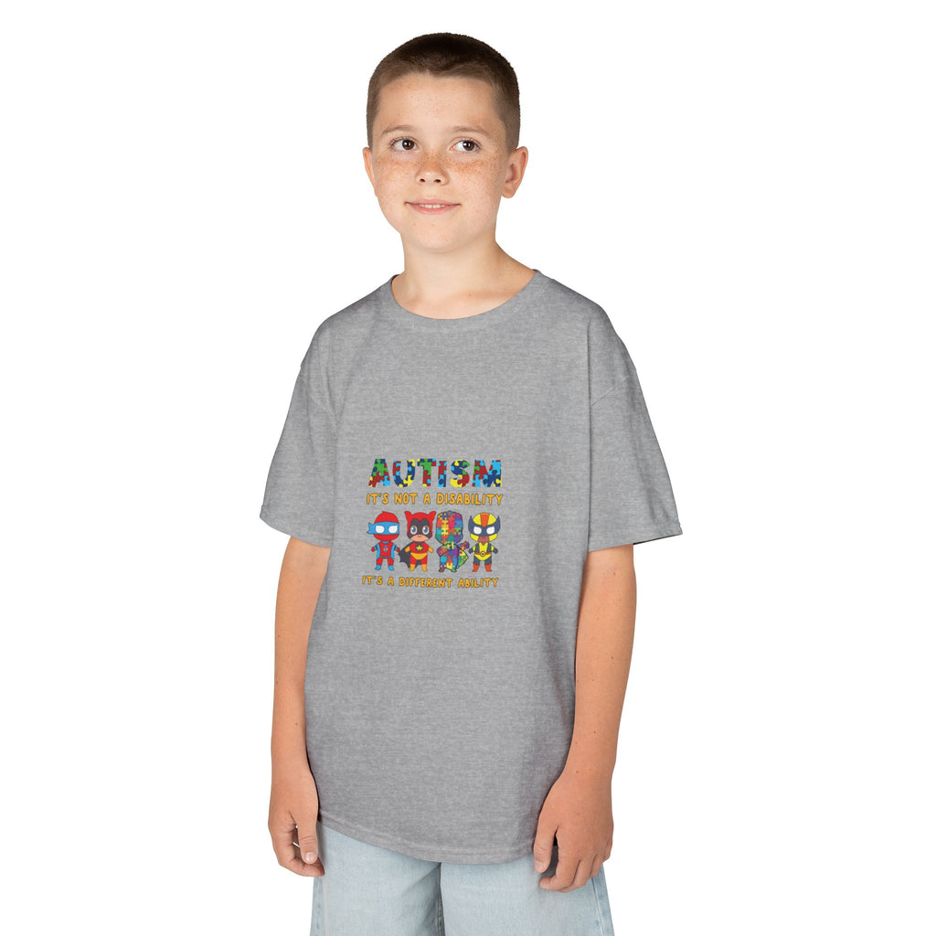 Autism It's Not A Disability Kids T-Shirt — Colorful Neurodiversity Awareness Tee