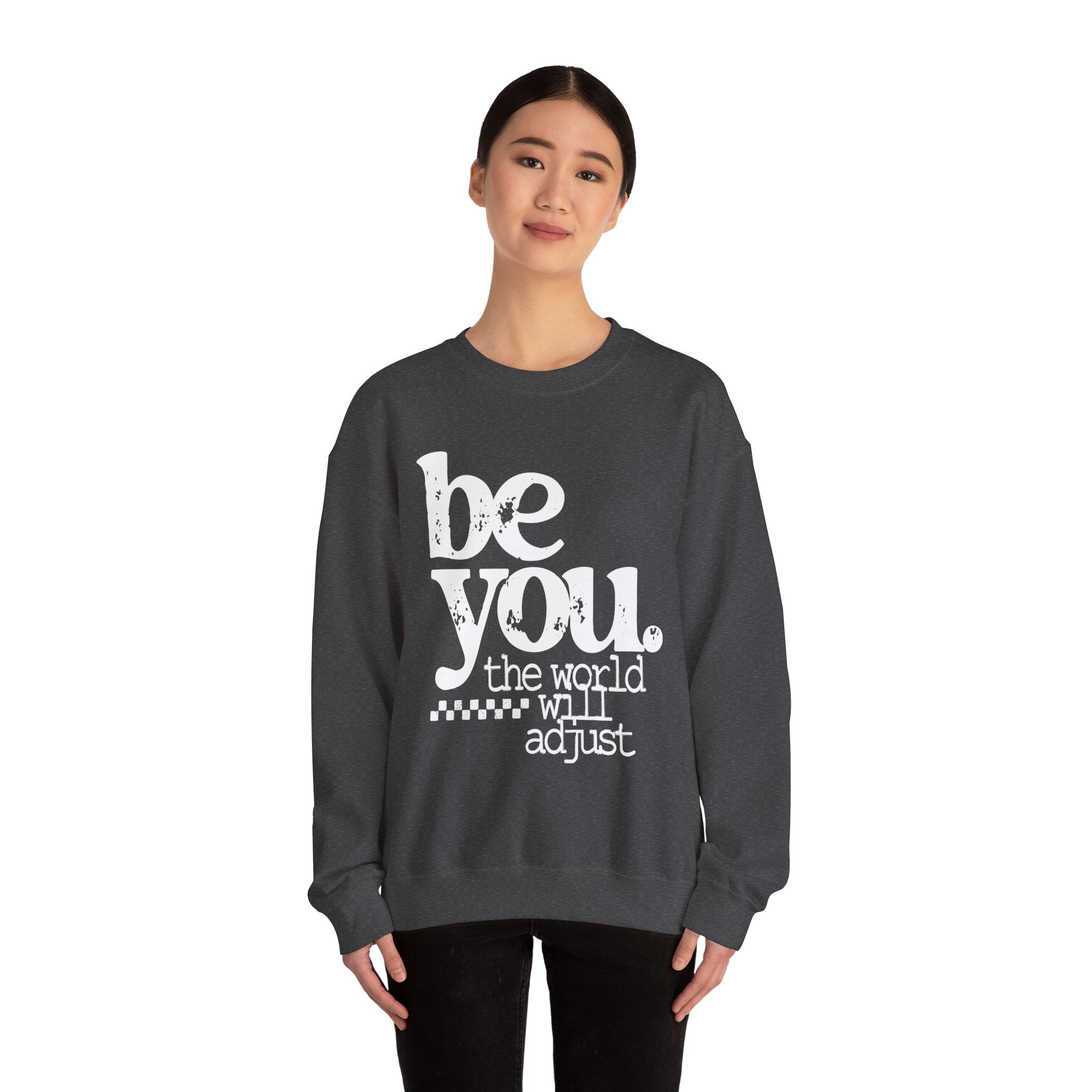 White Crewneck Sweatshirt — Classic Plain Pullover