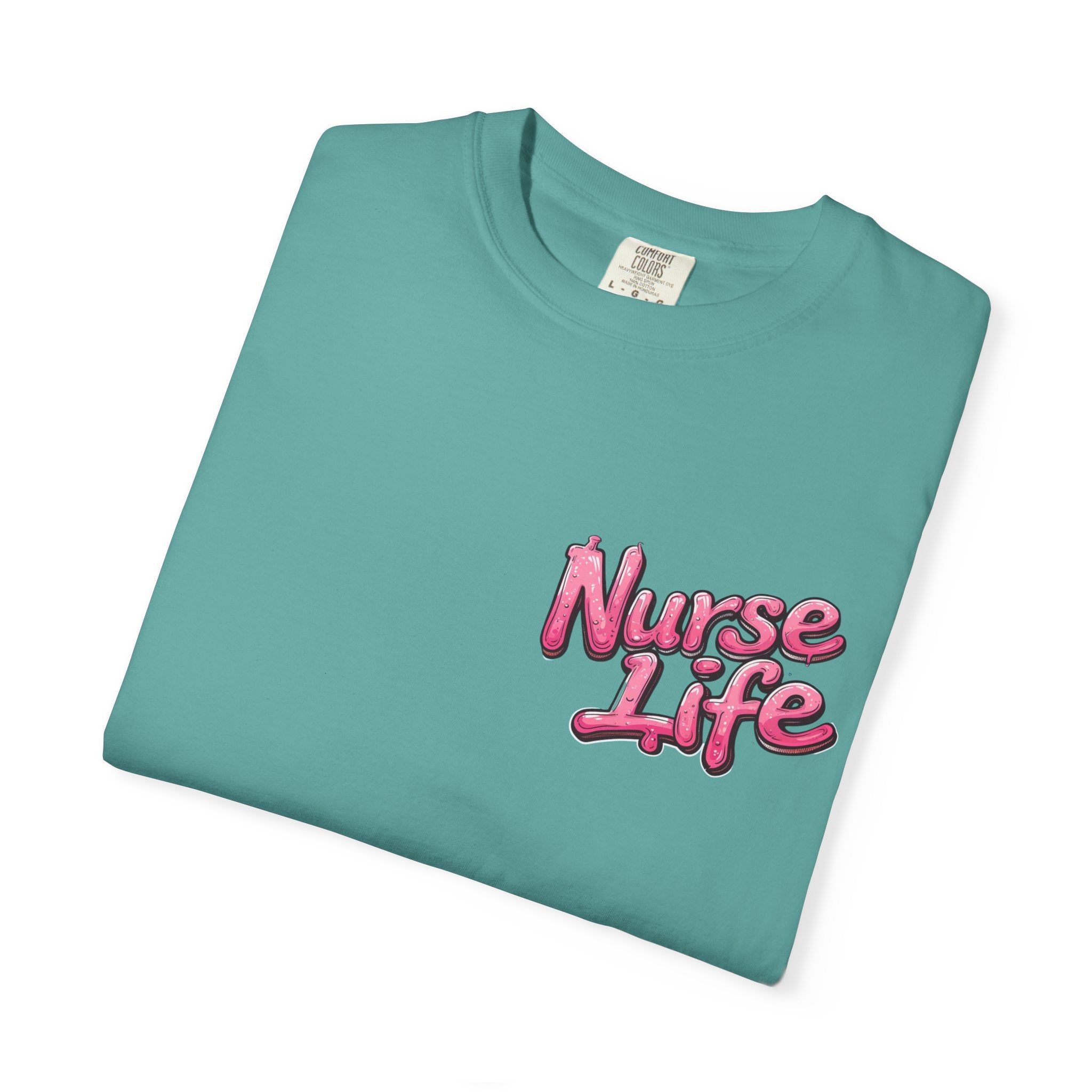 Nurse Life T-Shirt — Cute Female Nurse Watercolor Graphic Tee