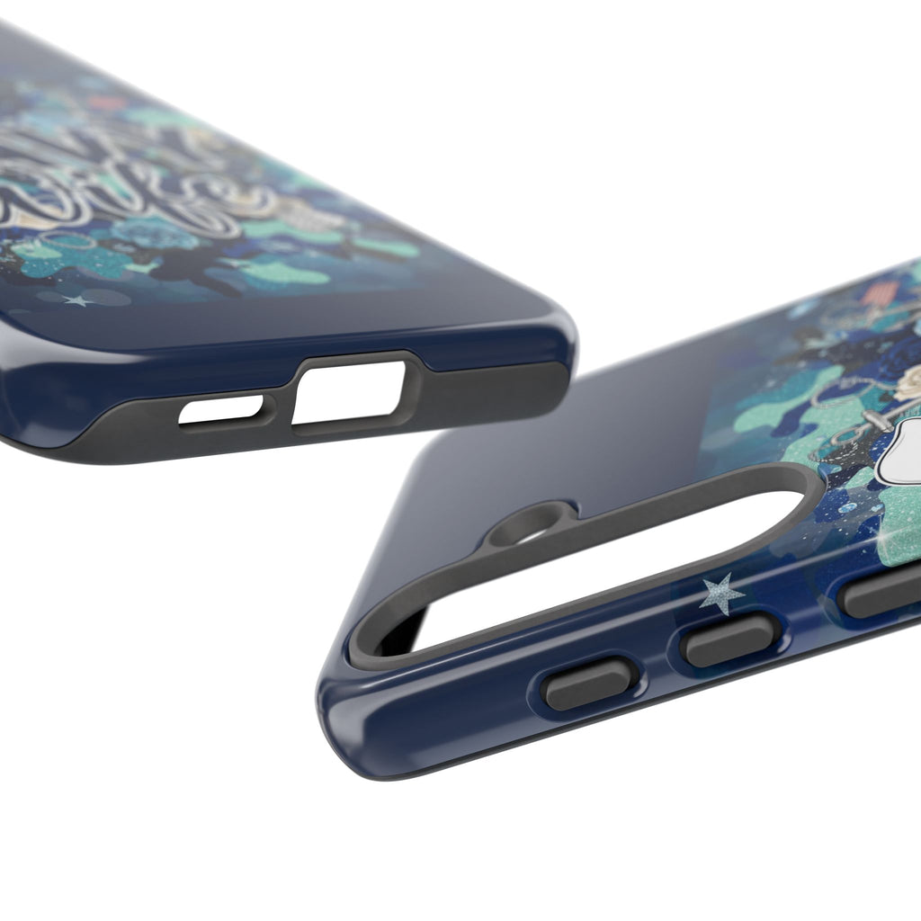 Navy Wife Tough Phone Case — Camouflage Military Tribute Protective Cover