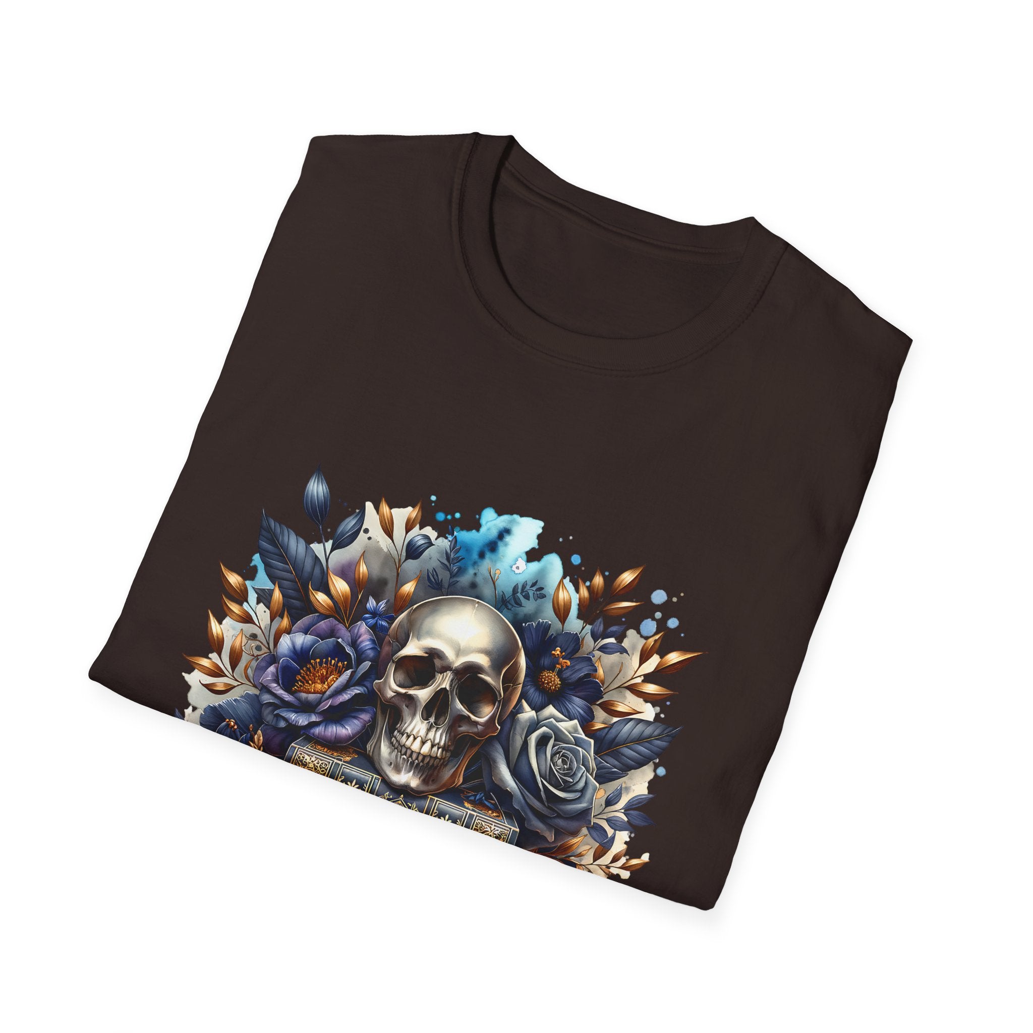 Skull & Roses Book Club T-Shirt — Gothic Literary Graphic Tee