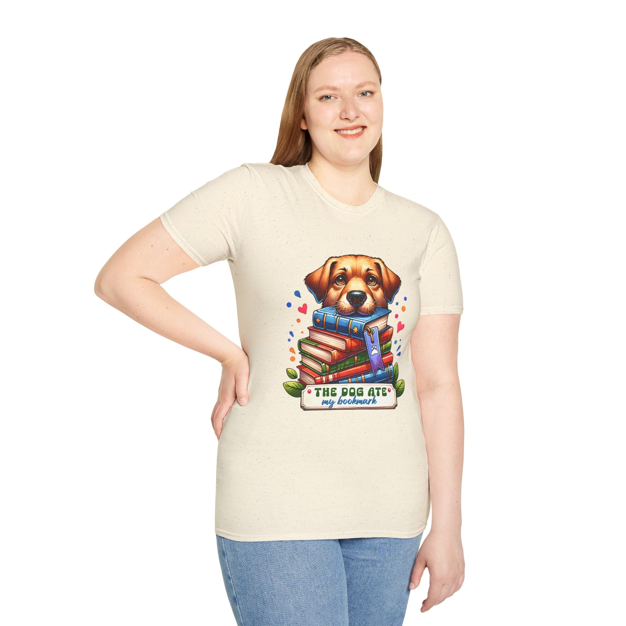 Dog Ate My Homework T-Shirt — Cute Puppy Book Lover Tee