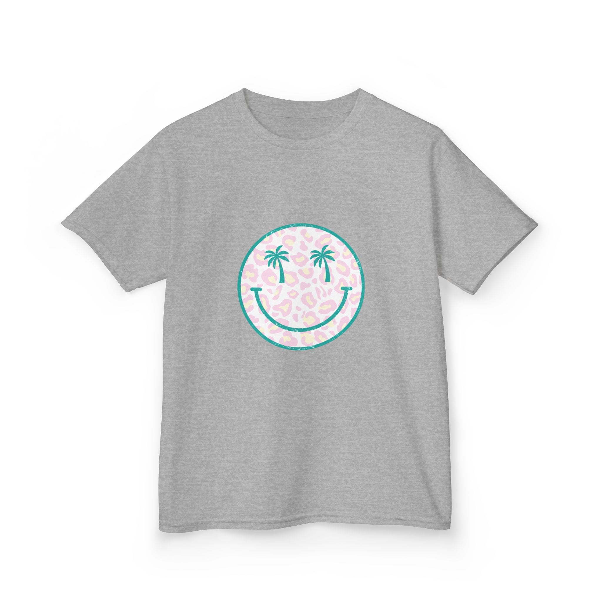 Kids Tee — Tropical Smile Palm Tree Smiley Face