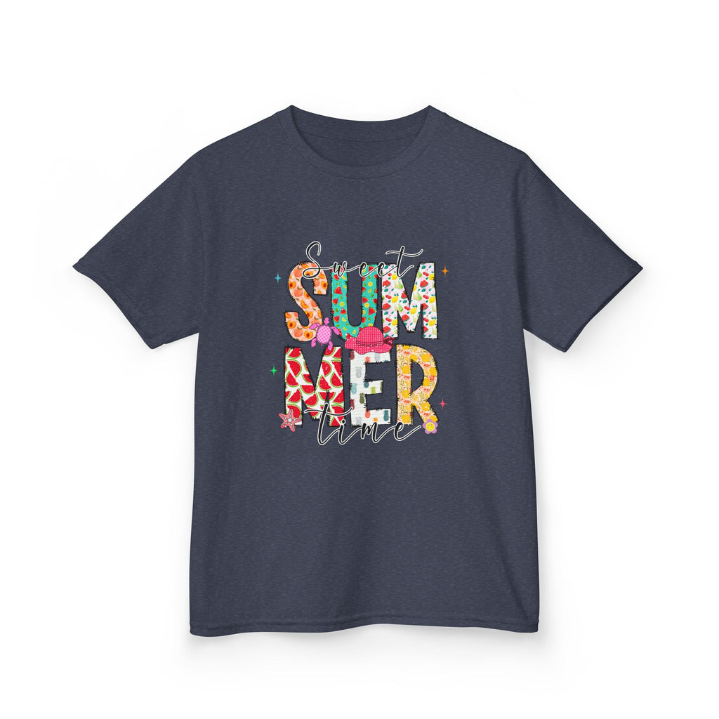 Kids Summer Vibes Tee — Colorful Floral "Summer Time" Graphic Shirt