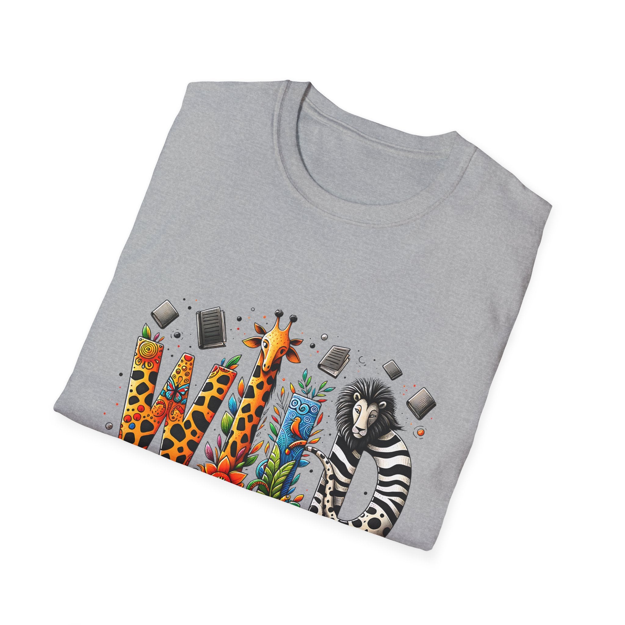 Wild About Reading T-Shirt — Kids’ Animal Alphabet Book Tee