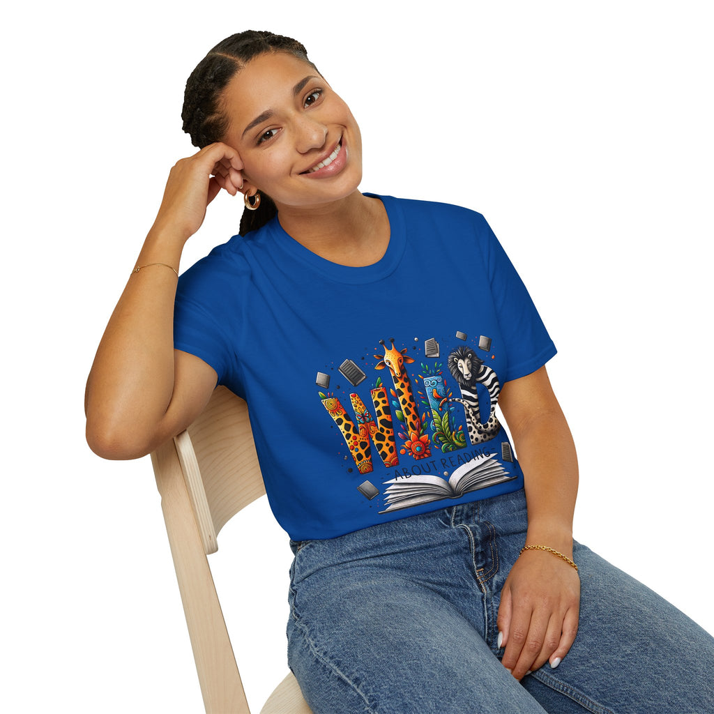 Wild About Reading T-Shirt — Kids’ Animal Alphabet Book Tee