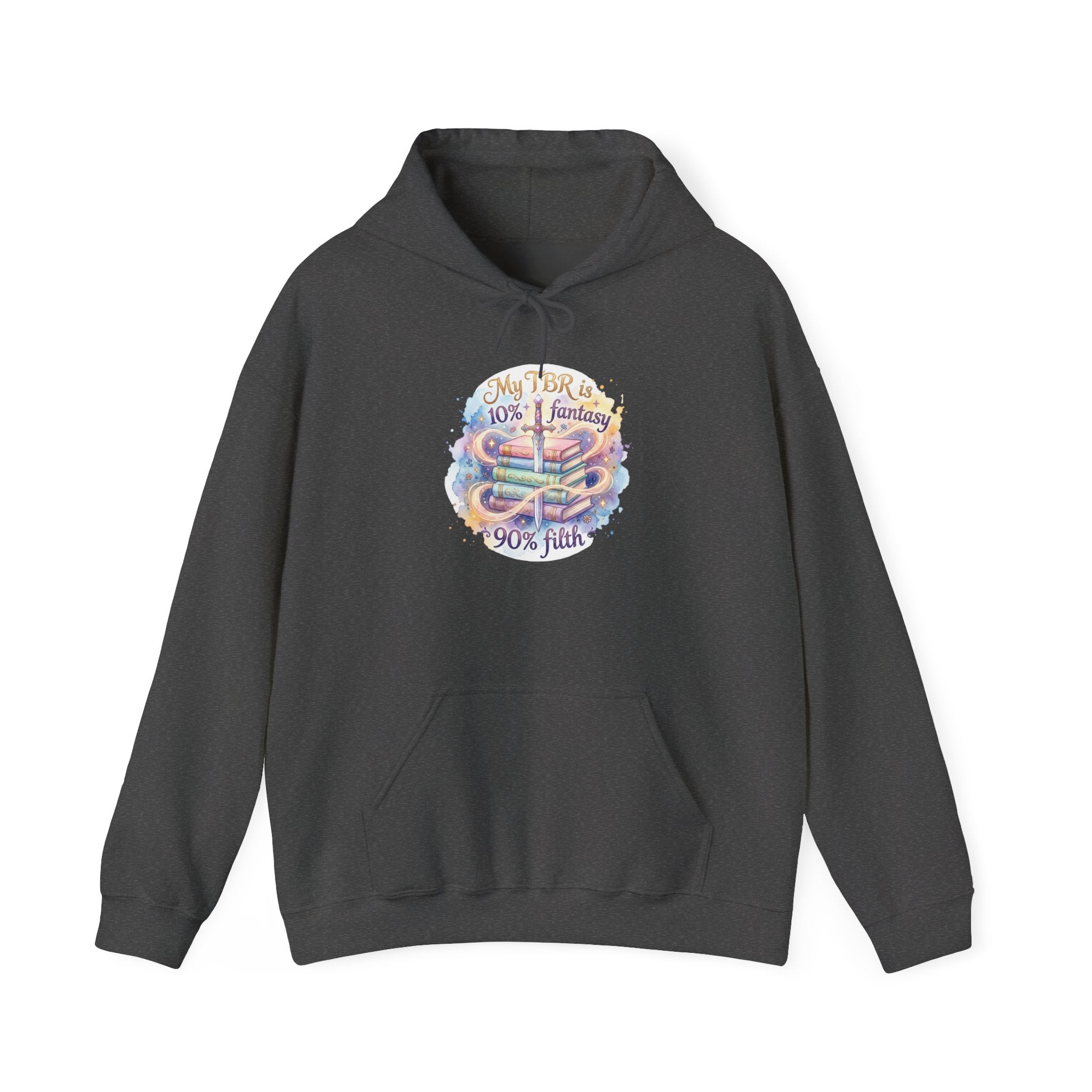 Hoodie — "My Tho is 40% Fantasy, 90% Fish" Colorful Nautical Graphic Hoodie