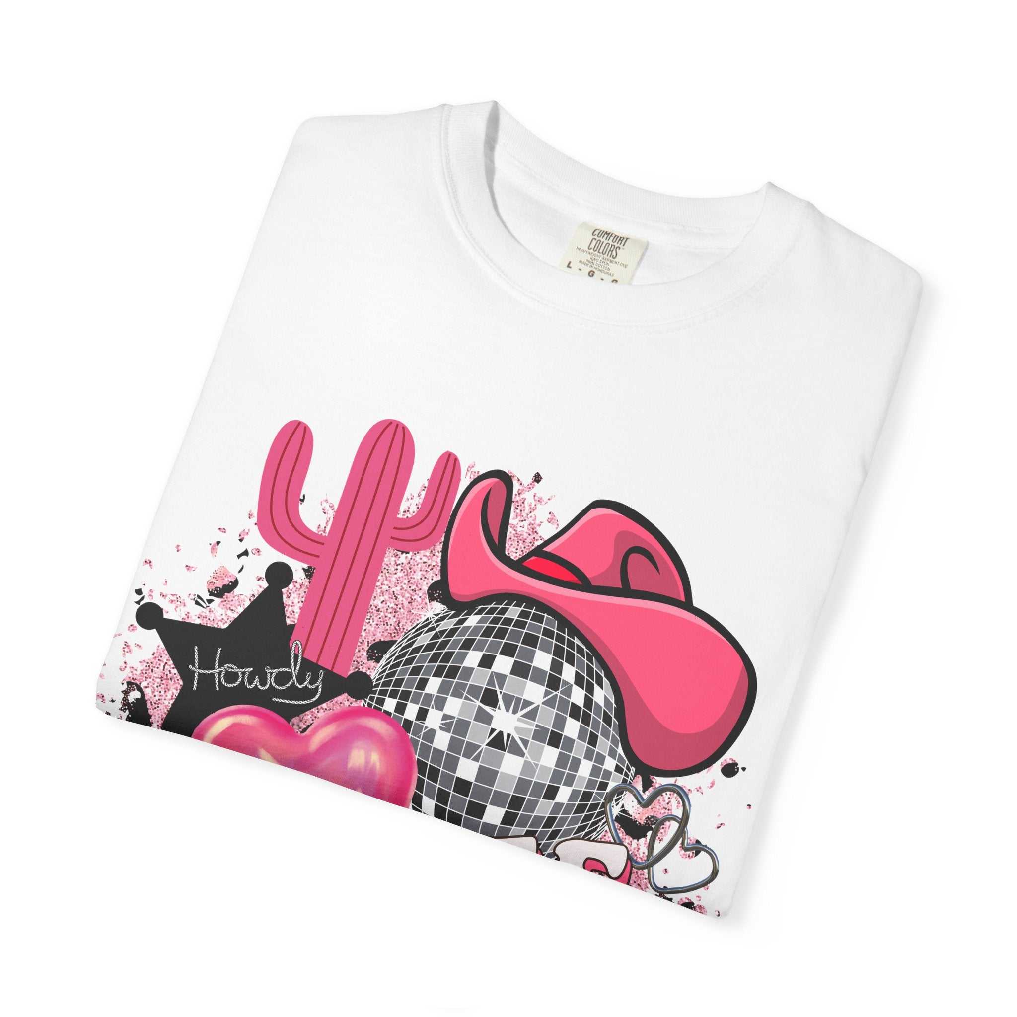 Yee Haw Pink Cowboy Graphic T-Shirt