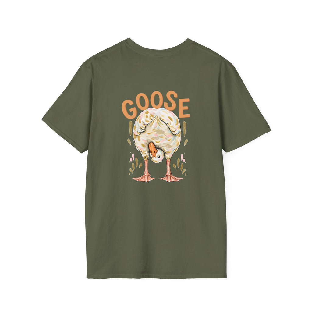 Double-sided Duck Duck Goose T-Shirt — Cute Pastel Duck & Goose Graphic Tee