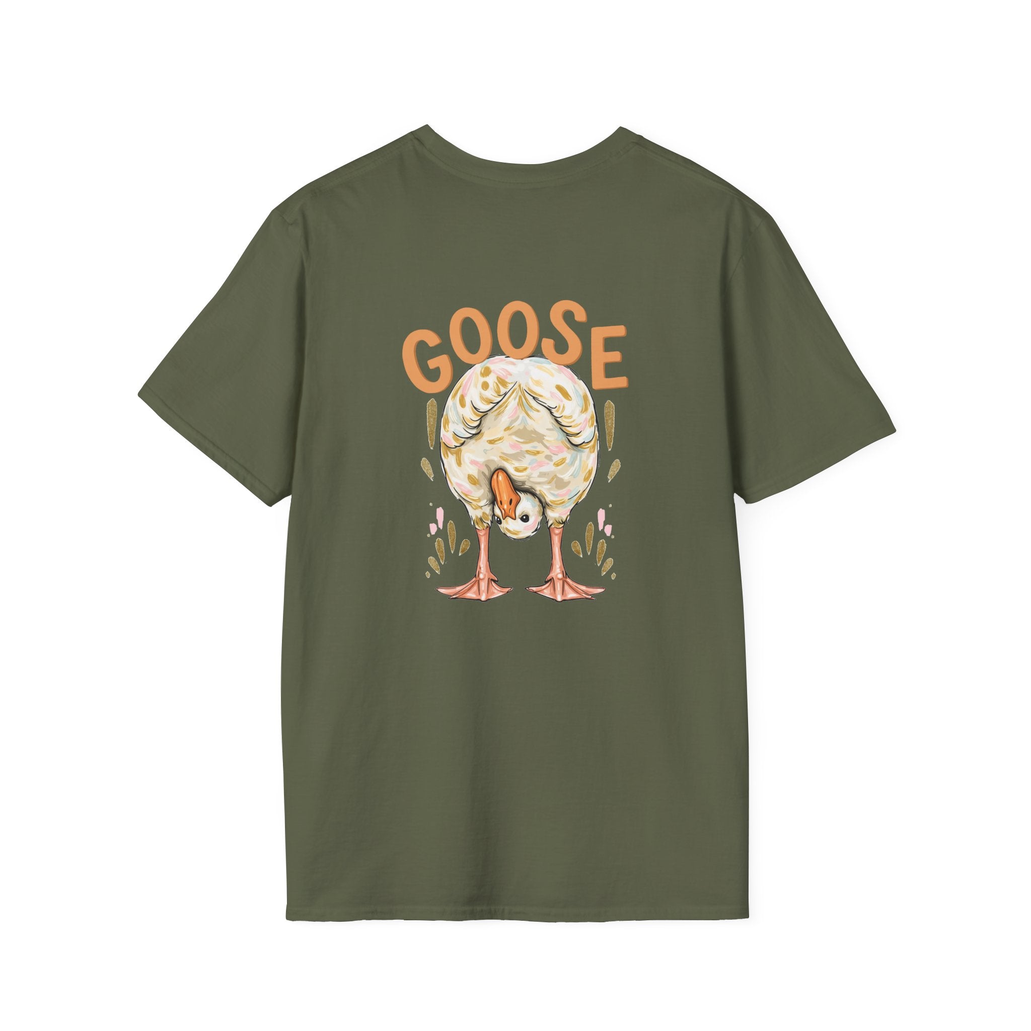 Double-sided Duck Duck Goose T-Shirt — Cute Pastel Duck & Goose Graphic Tee