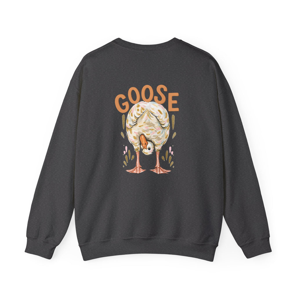 Double-sided Duck Duck Goose Crewneck Sweatshirt – Cute Watercolor Ducks Graphic