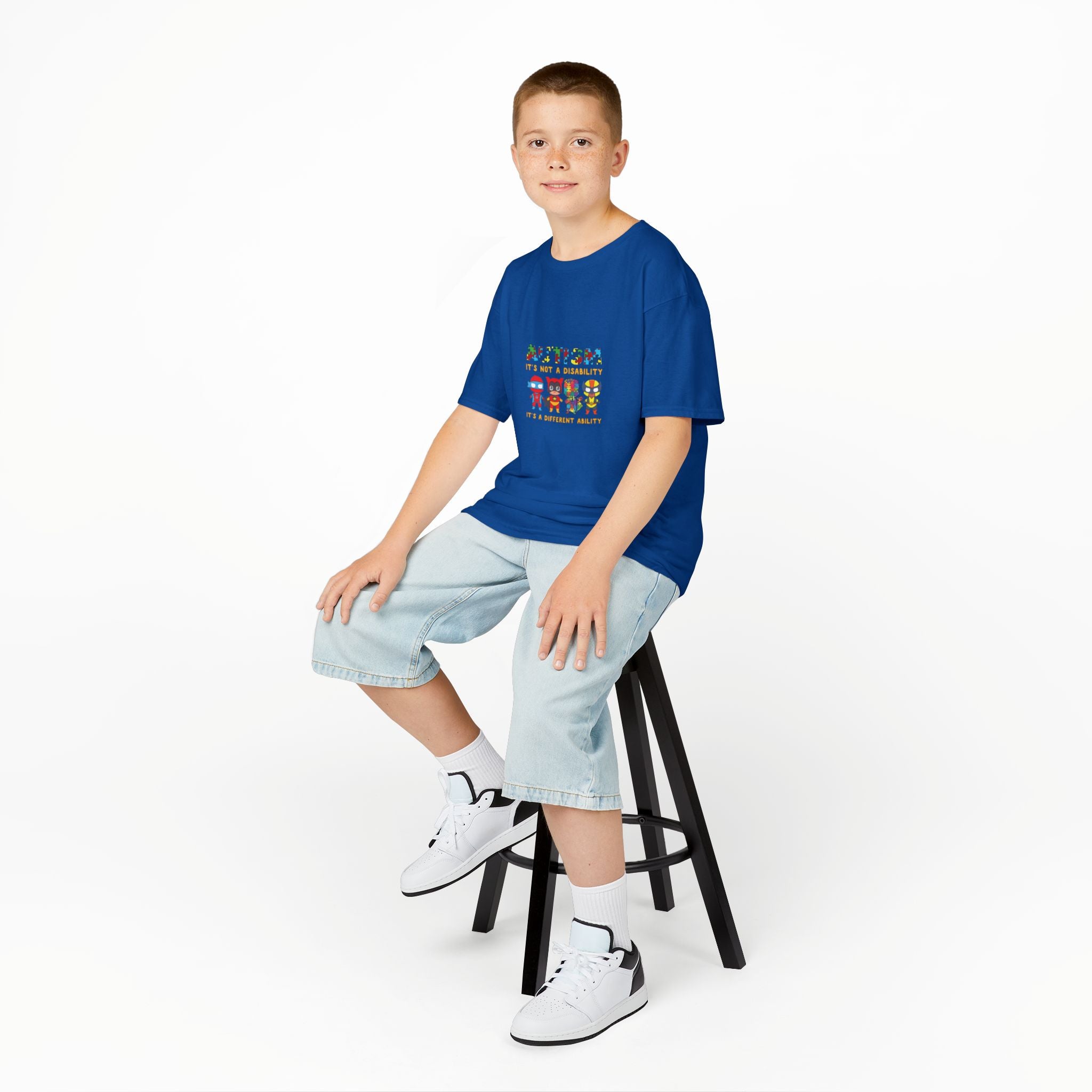 Autism It's Not A Disability Kids T-Shirt — Colorful Neurodiversity Awareness Tee