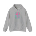 Hoodie — 'Let It Be' Pastel Striped Graphic Pullover